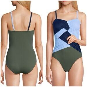 Lands end Women's swim OnePiece Swimsuit Size 14